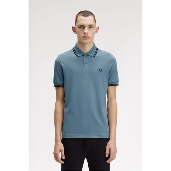 Fred Perry Heren Twin Tip Poloshirt (Bosbessen) - Image 3