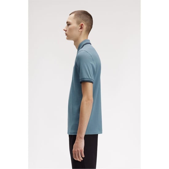 Fred Perry Heren Twin Tip Poloshirt (Bosbessen) - Image 4