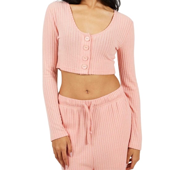 Brave Soul Geribde loungewear-set voor dames (Stoffig Roze) - Image 3