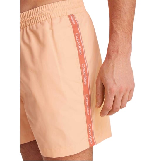 Calvin Klein Zwemshorts voor heren met elastische tailleband (Crème) - Image 3