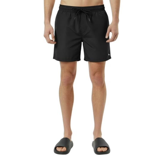 Jack Wills Herenswimshorts van gemiddelde lengte met geborduurd logo (Zwart) - Image 1