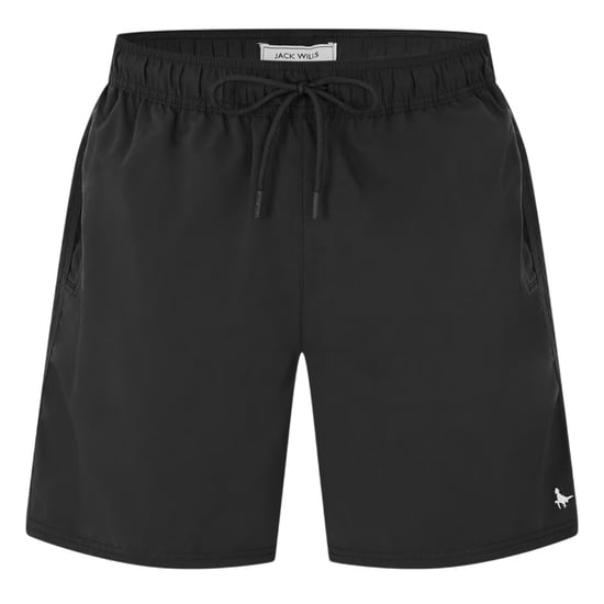 Jack Wills Herenswimshorts van gemiddelde lengte met geborduurd logo (Zwart) - Image 2
