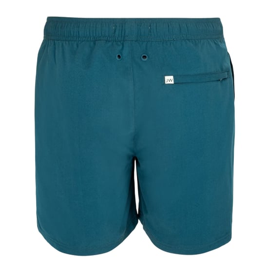 Jack Wills Mens Embroidered Logo Mid Length Swim Shorts (Blue) - Image 2