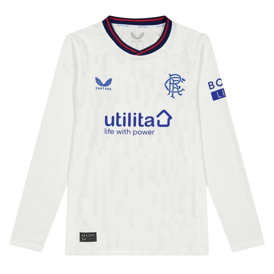 Castore Rangers FC-keepersshirt met lange mouwen voor kinderen (Briljant wit) - Image 1