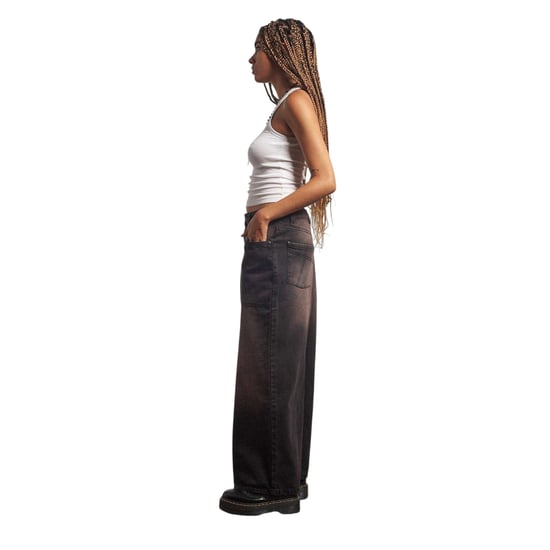 The Ragged Priest Denim maxi-rok in carpenter-stijl voor dames (Bruin) - Image 3
