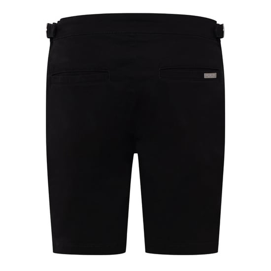 Duck and Cover Everett effen chino-short voor heren (Zwart) - Image 3