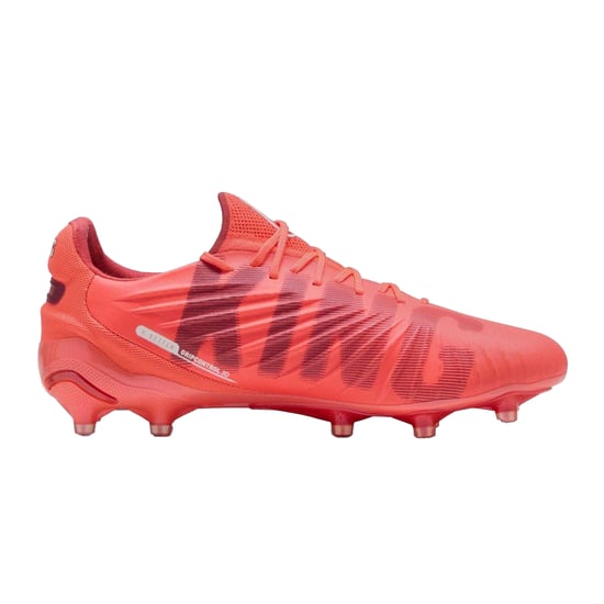 Puma Womens/Ladies King Ultimate Firm Ground Football Boots (White/Fire Red) - Image 1