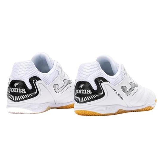 Joma Mens Maxima Reinforced Toe Indoor Football Shoes (White/Grey) - Image 2