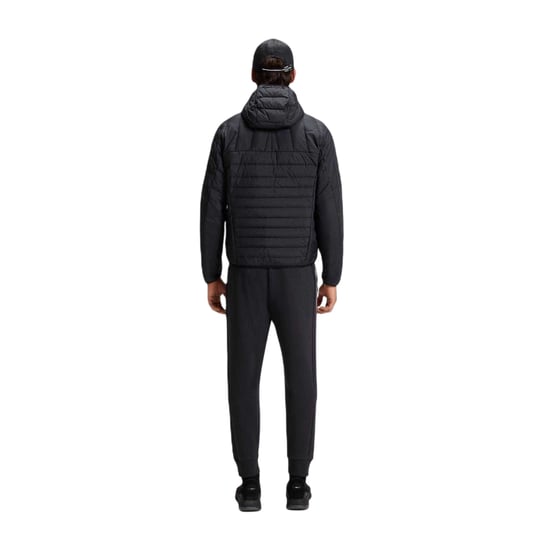 Boss Joggingbyxor för män, Hadikonos, med sidostreck och avsmalnande ben (Mörkblå) - Image 2