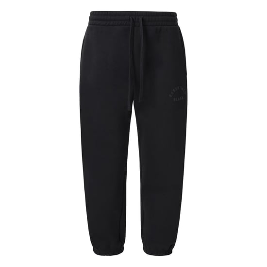 Blank Essentials Joggingbroek voor heren met gebogen logo (Zwart) - Image 1