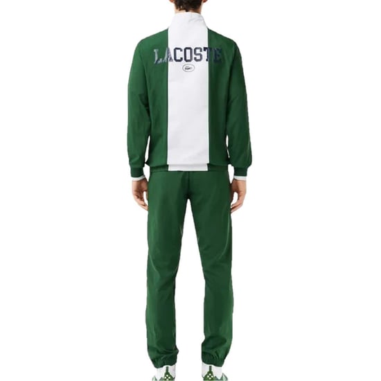 Lacoste Heren trainingspak met ritskraag van Daniil Medvedev (Groen/Wit) - Image 2