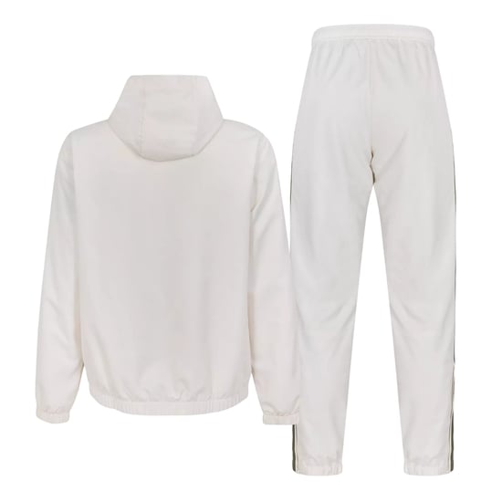 Lacoste Trainingspak voor heren van taffeta met kleurblokken (Wit/Kaki Groen) - Image 2