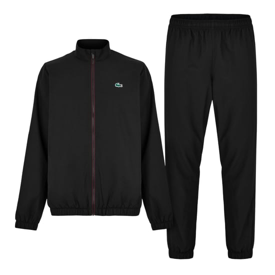 Lacoste Trainingspak met trechterhals en logo voor heren (Zwart/Espresso) - Image 1
