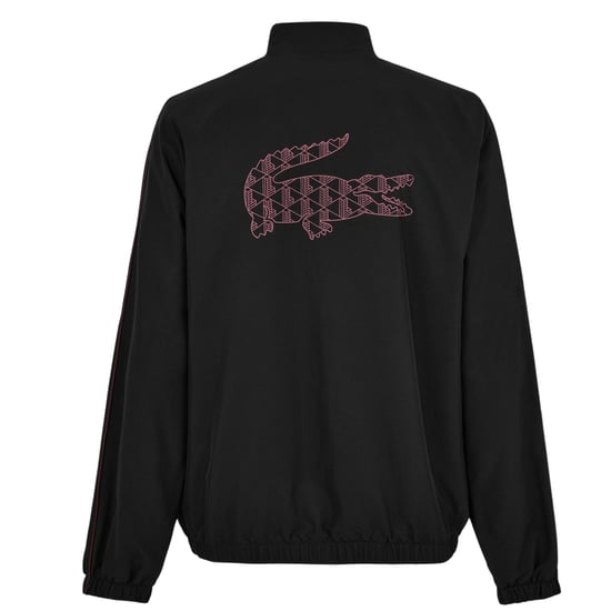Lacoste Trainingspak met trechterhals en logo voor heren (Zwart/Espresso) - Image 4