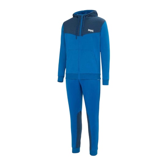Lonsdale Tweekleurig trainingspak van katoenmix voor heren (Royaal Blauw, Marine) - Image 3