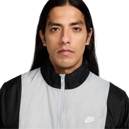 Nike Geweven trainingspak met kleurblok voor heren (Zwart/Grijs/Wit) - Image 3