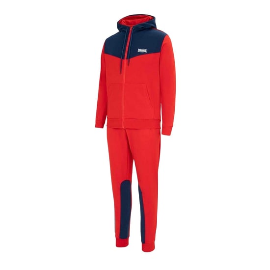 Lonsdale Tweekleurig trainingspak van katoenmix voor heren (Rood, Marine) - Image 3