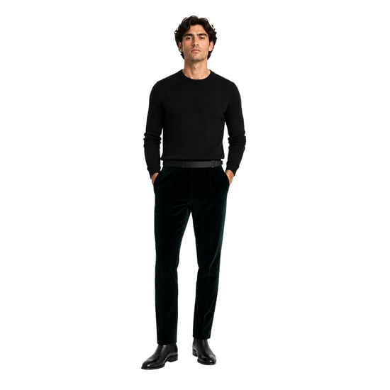 Boss Mens Tuxedo Trousers (Green) - Image 4