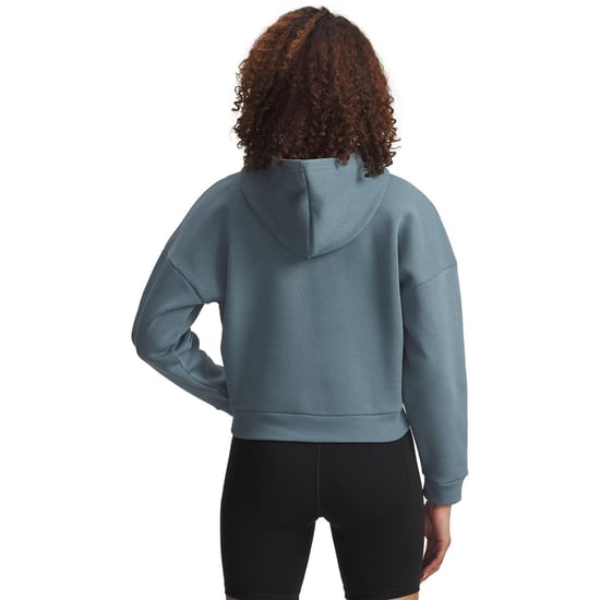 Under Armour Rival-sweatshirt met capuchon en ruime pasvorm voor dames (Blauw) - Image 4