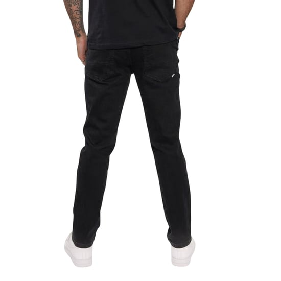 Firetrap Mens Rom Cotton Straight Jeans (Black Wash) - Image 3