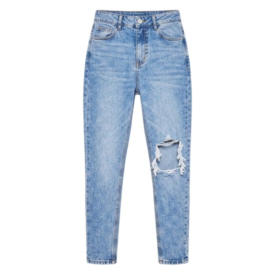 Missy Empire Damesjeans met gewassen en gescheurde look en rechte pijpen (Denim) - Image 2