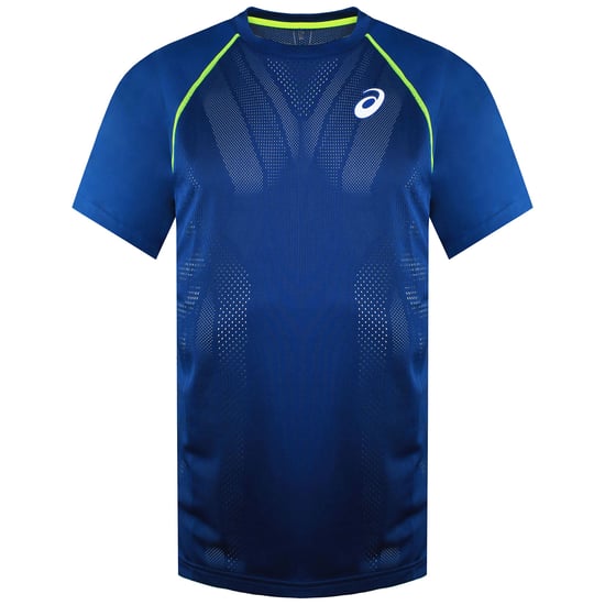 Asics Match Actibreeze Mens Blue Tennis Top - Image 1
