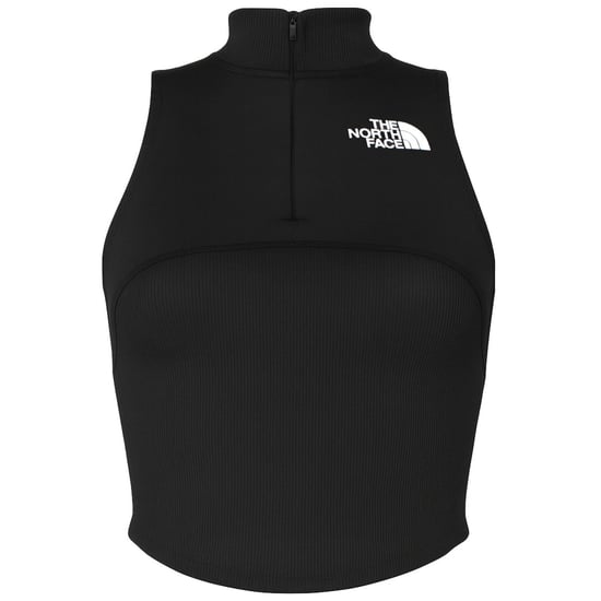 The North Face Rib Panel Zip Womens Black Top - Image 1