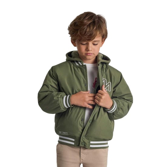 Minoti Geborduurde baseball-varsityjas voor jongens (Khaki) - Image 4