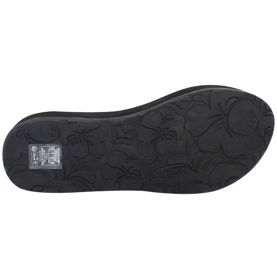 Roxy Tidepool Womens Black Platform Flip-Flops - Image 5