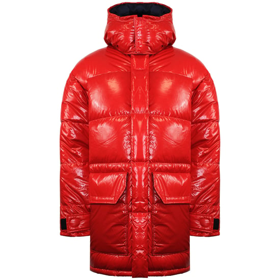 The North Face BRNLB Mens Red Down Parka Jacket - Image 1