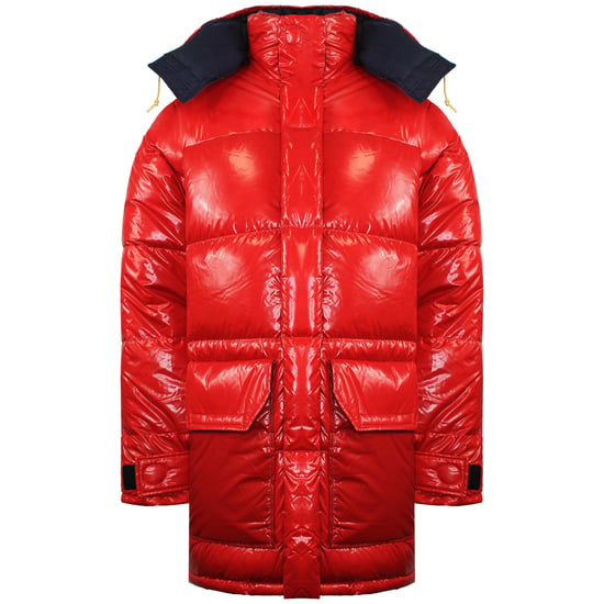 The North Face BRNLB Mens Red Down Parka Jacket - Image 2