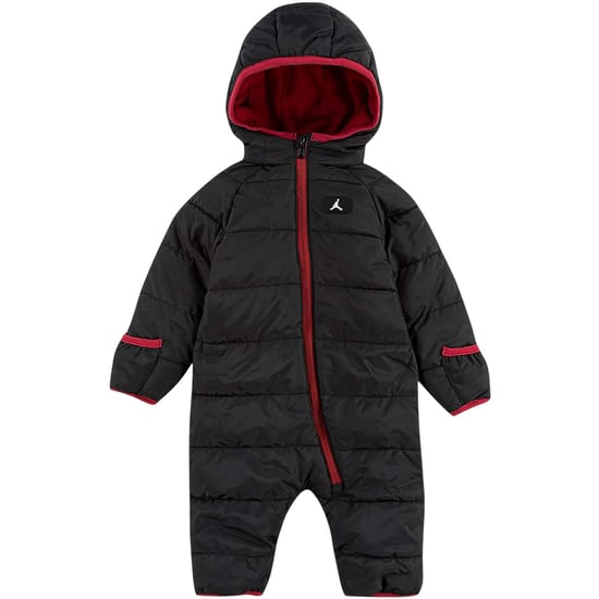 Nike Baby-jumpsuit met capuchon en Air Jordan-logo (Zwart) - Image 1
