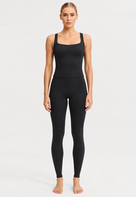 Nike SKIMS Matte Square Neck Tank Top in Black - Image 3