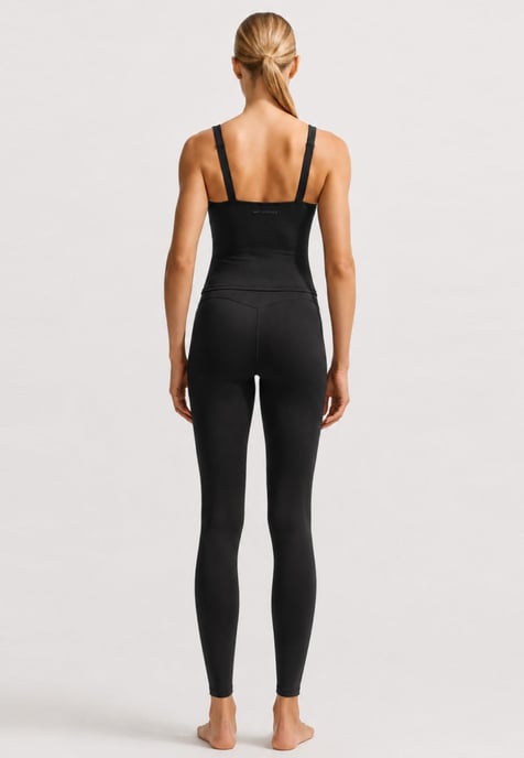 Nike SKIMS Matte Square Neck Tank Top in Black - Image 4