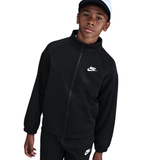 Nike Kinder Swoosh Polyester Trainingspak (Zwart/Wit) - Image 3