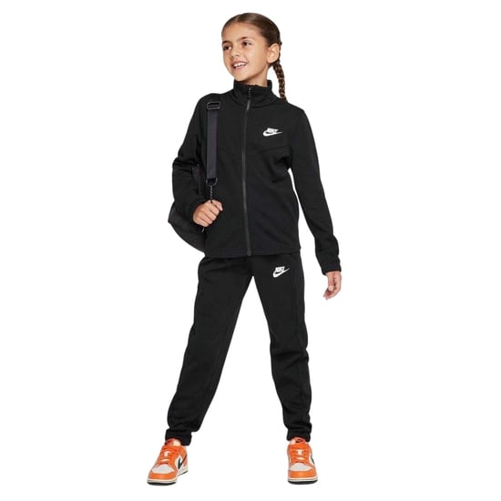 Nike Kinder Swoosh Polyester Trainingspak (Zwart/Wit) - Image 4