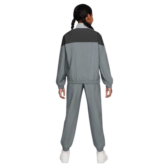 Nike Trainingspak met ritskraag en Swoosh-logo voor kinderen (Rook Grijs) - Image 2