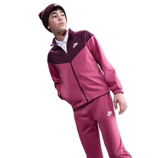 Nike Kinder Swoosh Polyester Trainingspak (Bietrood) - Image 3