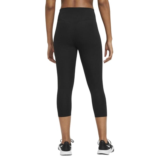 Nike Dri-FIT-legging met korte pijpen voor dames (Zwart, Wit) - Image 2