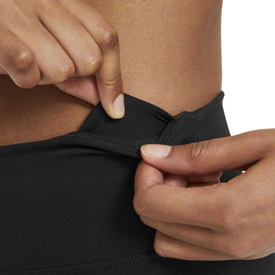 Nike Dri-FIT-legging met korte pijpen voor dames (Zwart, Wit) - Image 3
