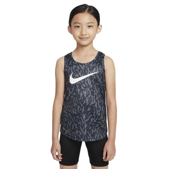 Nike Set met top en korte broek met dierenprint van fineer voor kinderen (Zwart) - Image 1