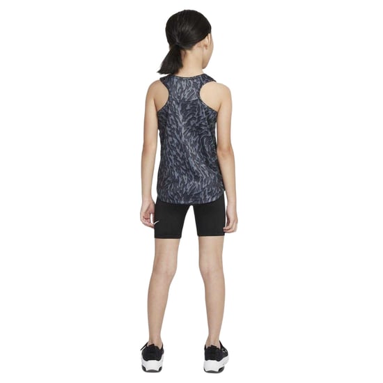 Nike Set met top en korte broek met dierenprint van fineer voor kinderen (Zwart) - Image 3