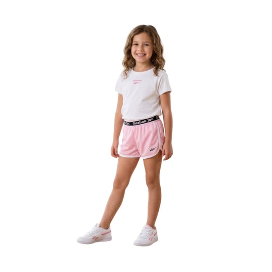 Reebok Girls Mesh Shorts (Pack of 2) (Black/Pink) - Image 4
