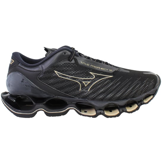 Mizuno Wave Prophecy 12 Mens Black Running Shoes - Image 1