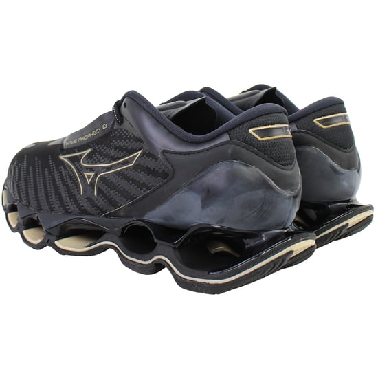 Mizuno Wave Prophecy 12 Mens Black Running Shoes - Image 3