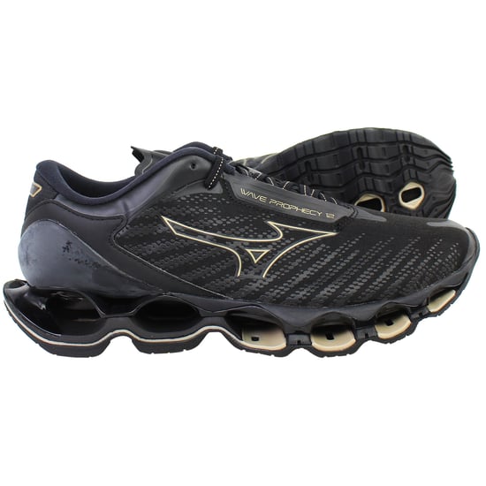 Mizuno Wave Prophecy 12 Mens Black Running Shoes - Image 4