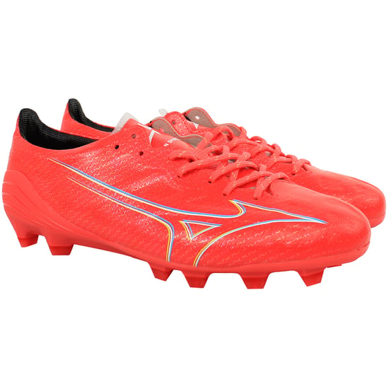 Mizuno Alpha Japan Mens Red Football Boots - Image 2