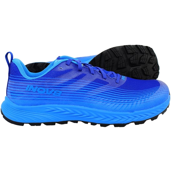 Inov-8 Trailfly Speed Mens Blue Running Shoes (Wide Fit) - Image 4