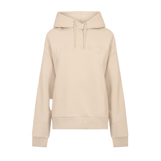 USA Pro Womens/Ladies Classic Logo Hoodie (Cream) - Image 2