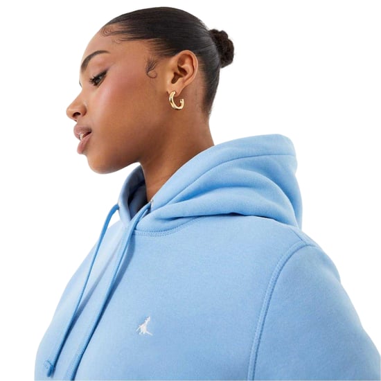 Jack Wills Womens/Ladies Astbury Pheasant Logo Relaxed Fit Hoodie (Blue) - Image 4